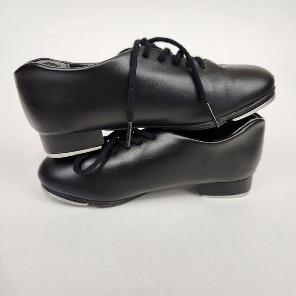 CAPEZIO Tic Tap Toe Dance Shoe Child Black SZ 12.5M 443C RN#63356 Beginner - Picture 6 of 16